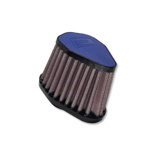 DNA FILTERS BLUE LEATHER TOP HEXA. CLAMP ON 38mm INLET 68mm LENGTH AIR FILTER - V-3800-L/B