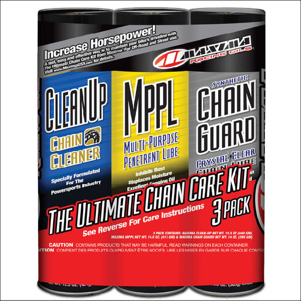 SYN CHAIN GUARD ULTIMATE CHAIN CARE COMBO KIT 3-PACK AEROSOL