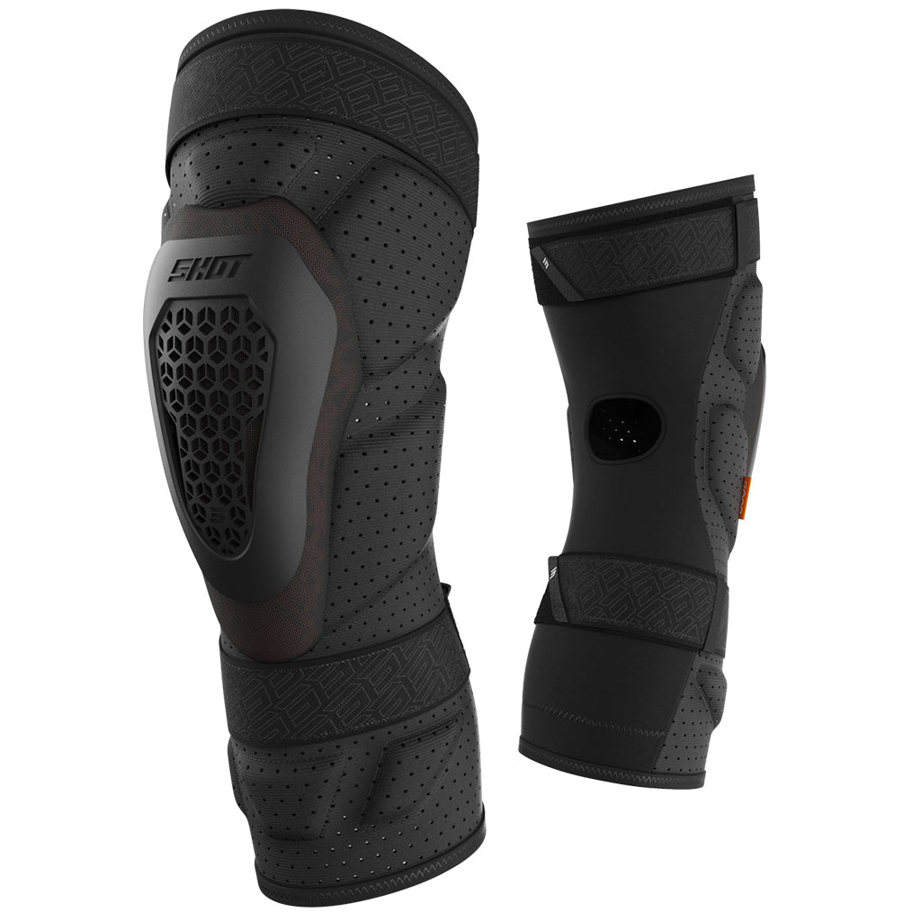 Shot Protector D3O® Knee Guards Black/Neon Yellow M/L - 66-5503-02