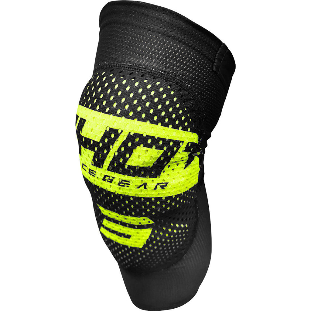 Shot Airlight Kid Knee Guards Black/Neon Yellow S/M - 66-3514-01