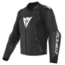 Dainese Sport Pro Perforated Leather Jacket - BLACK/WHITE