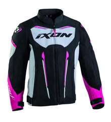 IXON STRIKER AIR KID LADY JKT BLK/WHT/FUS (08ANS)