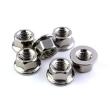 Titanium Sprocket Nut - Titanium - M10X1.0 - 6 pack