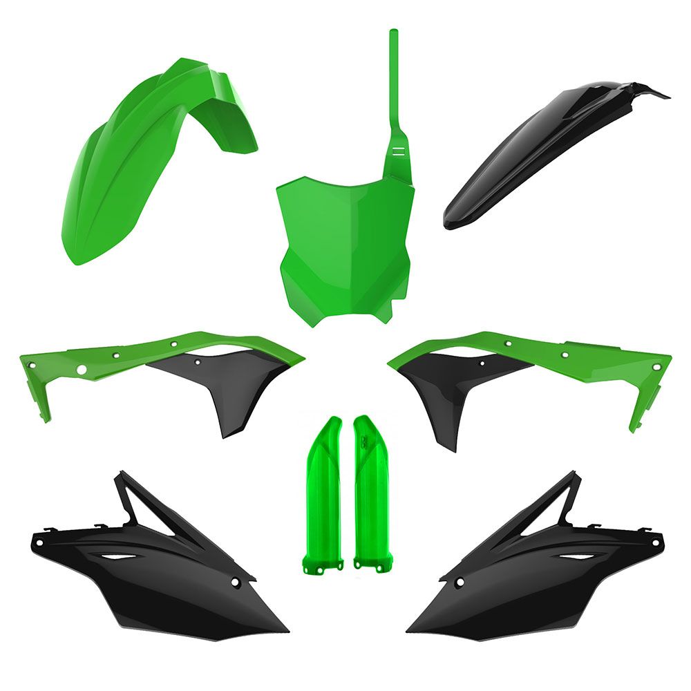 POLISPORT MX KIT KAWASAKI KX250F 17-20 GREEN/BLACK - 75-914-93